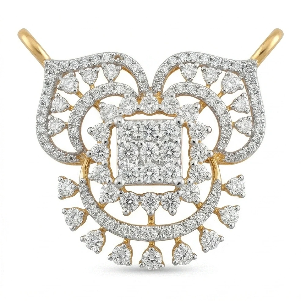 The Majestic Heritage Diamond Mangalsutra Pendant