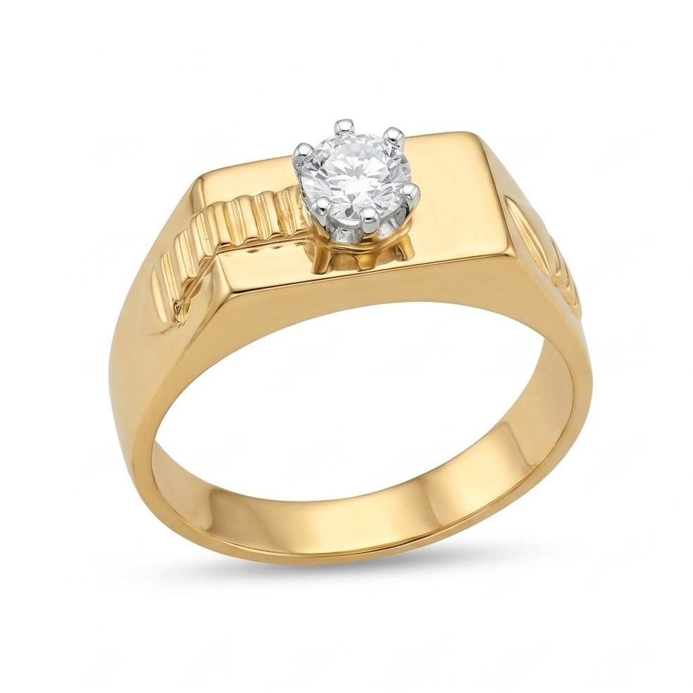The Modern Solitaire Gold Ring