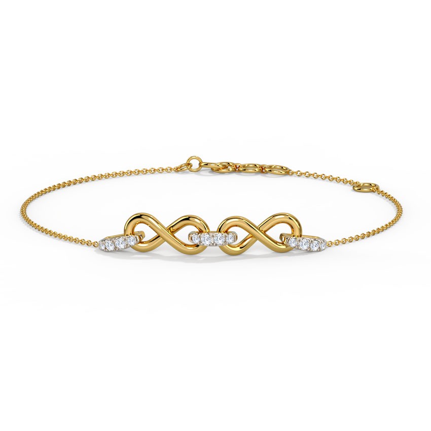 Twist and Twirl Diamond Bracelet