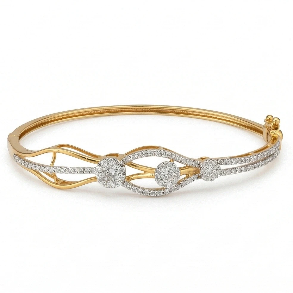 The Infinity Wave Diamond Bracelet