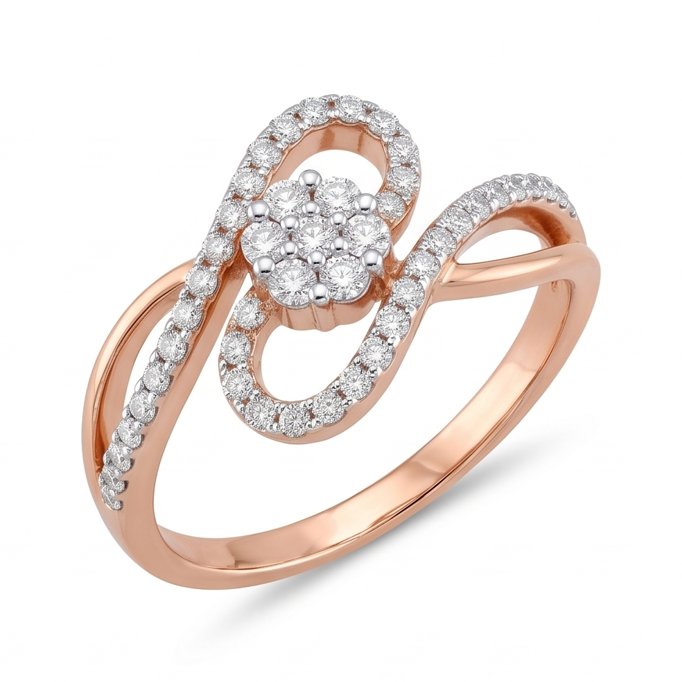 Infinity Bloom Diamond Ring