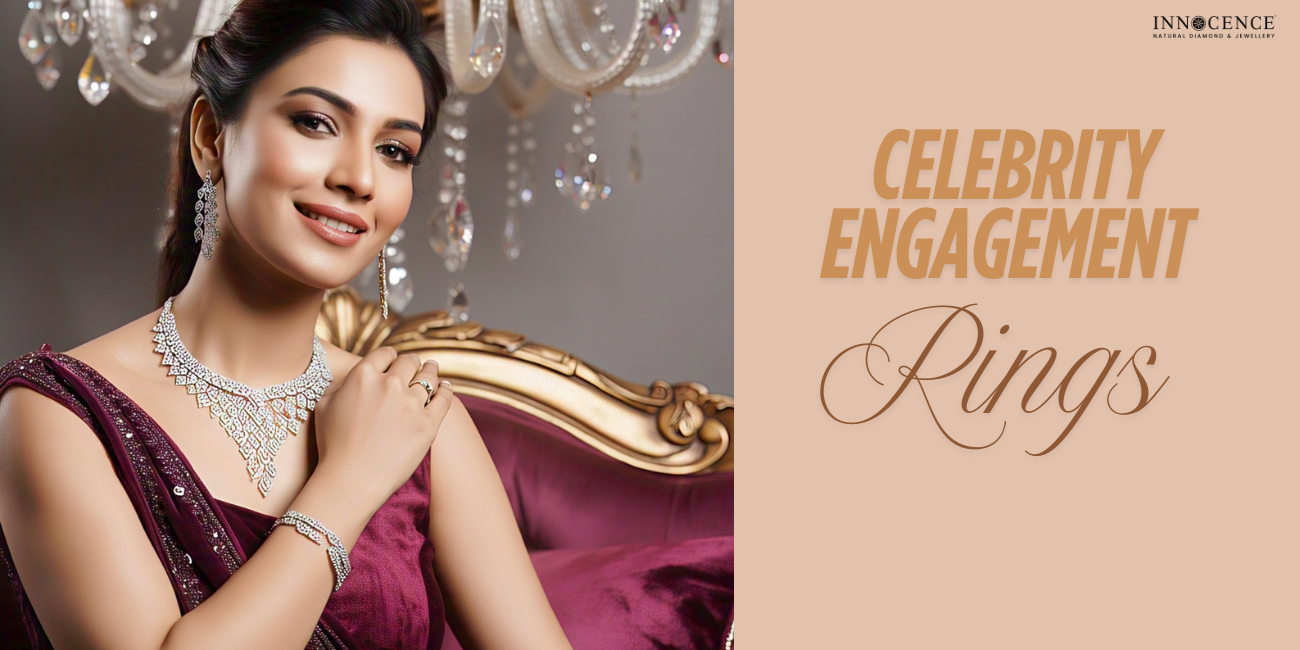 Indian Celebrity Engagement Rings Featuring Natural Diamonds