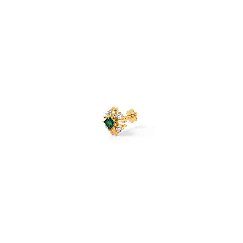 Mystic Quartz Gemstone Nose Pin